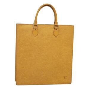 LOUIS VUITTON Epi Sac Plat Hand Bag Yellow M52079